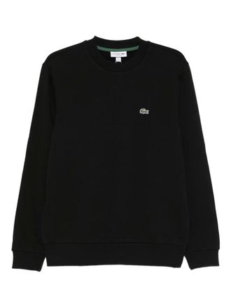 Lacoste Sweater met logodetail - Zwart