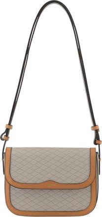Pourchet Petit port&eacute; travers &agrave; rabat - Dames - Schoudertassen - Beige - ONE Size - Leer - Tassen