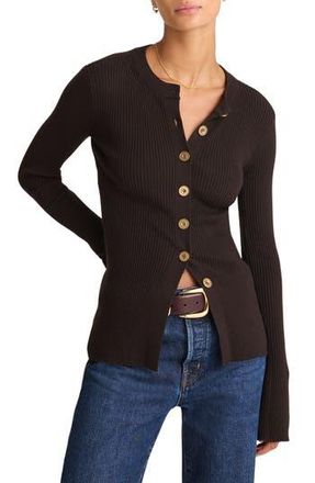 Madewell Longline Cardigan Jacket in Molasses at Nordstrom Rack, Size Large