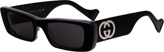 Gucci Stijlvolle zonnebril Gg 0516S - Dames - Zonnebrillen - Zwart - 52 MM - Accessoires