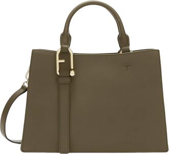 Furla Nuvola Tote Bag - Dames - Handtassen - Groen - ONE Size - Leer - Tassen