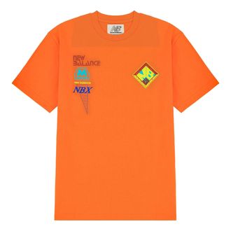 New Balance x Salehe Bembury Unisex Printing Logo Round-neck Tee Orange MT11563-VRO
