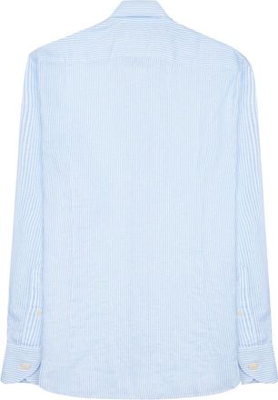 MC2 Saint Barth Mens Linen Shirt Pamplona Baby Blue