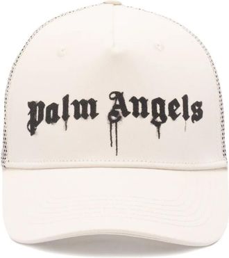 Palm Angels Cappello da baseball con stampa - Bianco