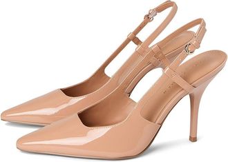 Marc Fisher Torry High Womens Heels Light Natural Patent Leather : 7.5 M