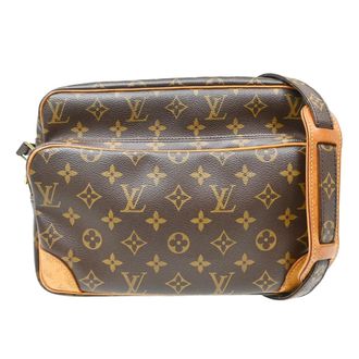 Louis Vuitton Nil Messenger Monogram Canvas Brown Canvas Handbag (Pre-Owned)