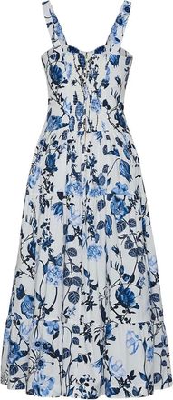 Cara Cara Santiago floral tiered dress - Blue