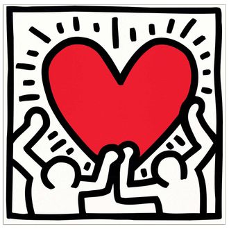 Artopweb Decorative panel, HARING - Untitled, 1988 - 60x60