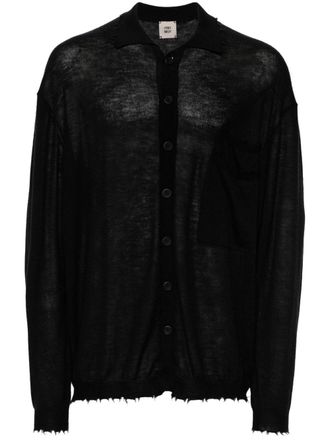 Frei-Mut Cardigan Kenyir in cashmere - Nero