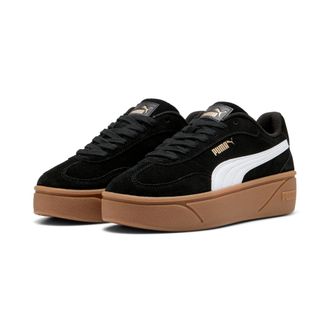 Puma Sneaker PUMA CLUB II ERA PLATFORM SD WNS, Damen, Gr. 42, weiss (puma schwarz, puma wei&szlig;), Leder, Schuhe Sneaker