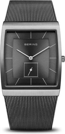 Bering Herenhorloge Milanese Armband Roestvrij Staal saffierglas 41mm Grijs 16033-377 - Heren - Horloges - Grijs - ONE Size - Accessoires