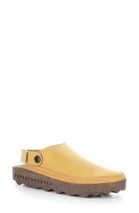 FLY London Chuck Platform Slingback Clog in 002 Camel Eco Nubuck at Nordstrom Rack, Size 10-10.5Us / 41Eu