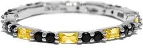 Girls Crew x Harry Potter House Band Ring in Silver/Hufflepuff at Nordstrom, Size 6