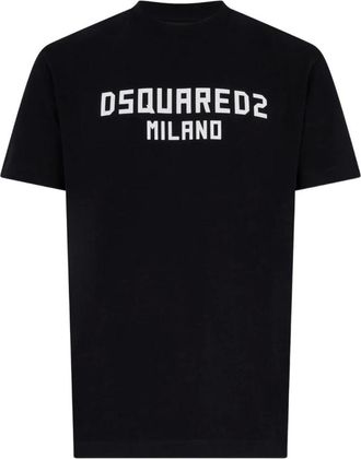 Dsquared2 Hombre, Camisetas, Negro, Talla: M