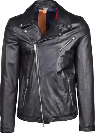 Daniele Alessandrini Leather Biker Jacket - Black