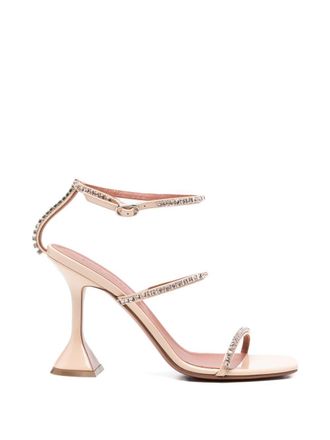 Amina Muaddi Womens Gilda Heel Sandals