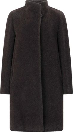 Cinzia Rocca Single-breasted Coat - Dames - Mantel - Bruin - 2XL - Wol - Jassen