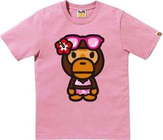 A Bathing Ape Big Baby Lisa Summer T-Shirt Pink 2M20-210-302-PNK