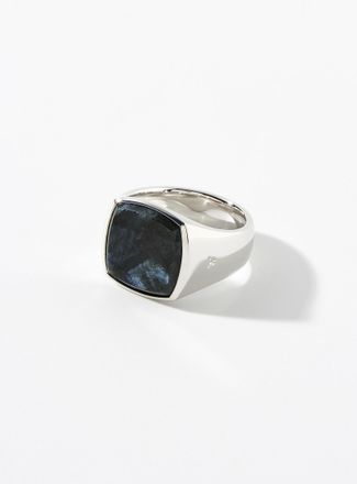 Tom Wood Cushion Larkivite signet ring
