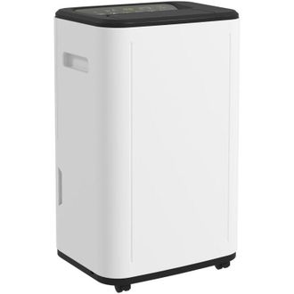 HOMCOM Homcom Deshumidificador El&eacute;ctrico Dep&oacute;sito De Agua 6 Litro 20l/d&iacute;a Con 3 Modos 2 Velocidades Temporizador Para Dormitorio Sal&oacute;n Cocina 33,5x26x53 Cm