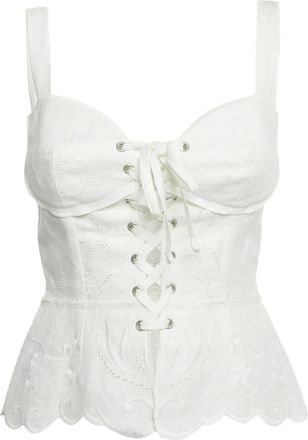 Dolce & Gabbana Corsetto con ricamo - Bianco