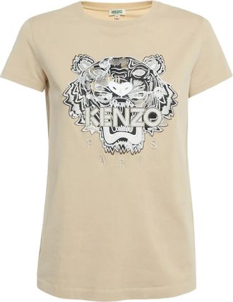 Kenzo T-shirt con ricamo - Toni neutri