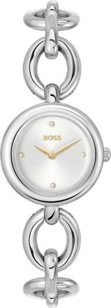 BOSS Live Bracelet Watch, 28mm in Silver White at Nordstrom, Size 28 Mm
