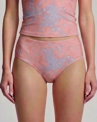 Lords of Harlech Paisley Explosion Womens Swimsuit Bottom in Paisley Explosion Coral at Nordstrom, Size X-Small