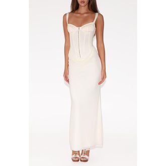 Tiger Mist Ginny Maxi Dress in White at Nordstrom, Size Xx-Small