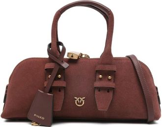 Pinko Bowling Bag - Dames - Handtassen - Rood - ONE Size - Katoen - Tassen