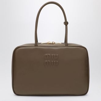 Miu Miu Beau Large bag in Tundra-colored leather