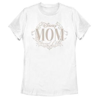 Disney Womens Disney Elegant Mom Social Club Graphic T-Shirt in White at Nordstrom, Size Xx-Large