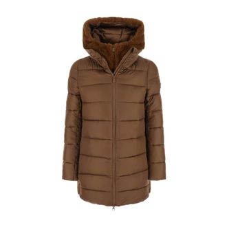 Save The Duck Matilda Donsjack - Dames - Mantels - Bruin - Maat: S Zijde