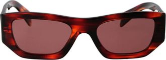 Prada Rechthoekige Zonnebril - unisex - Zonnebrillen - Veelkleurig - 53 MM - Accessoires