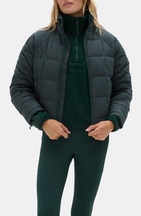 Halfdays Nellie Packable Puffer Jacket in Alpine Green at Nordstrom, Size X-Small