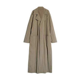 Gucci Gabardina de Nailon Mate Lavado - Coats - Mujer - Beige - 2XS