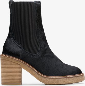 Clarks Cassiano Top Black Interest Laarzen