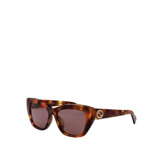 Gucci Sunglasses, female, Brown, ONE SIZE, Cat Eye Sunglasses