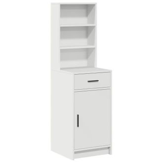 Berkfield Home Tall Cabinet White 40x41x135 cm Made of Engineered Wood | Size: 40 x 41 x 135 cm