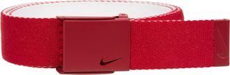 Nike Mens 11249610 Belt, Varsity Red/White, One Size