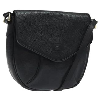 Burberry Pre-owned Vintage Schoudertas - Dames - Pre-owned - Zwart - Maat: ONE Size Leer