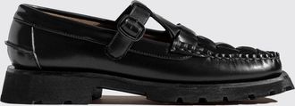 Hereu Mocassini T-bar Soller Sport in pelle spazzolata intrecciata