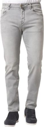 Jacob Cohen Scott Jeans - Heren - Slim Fit Jeans - Grijs - W38 - Jeans