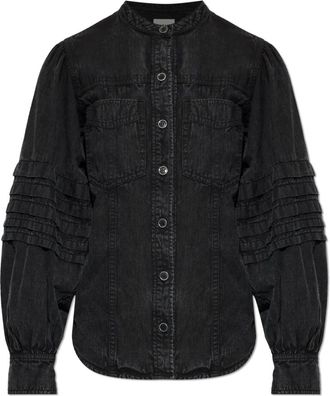 Isabel Marant Denim Shirts, female, Black, Size: L Mileda Denim Shirt