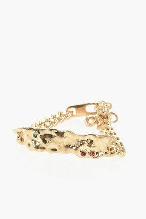 Palm Angels Melted Chain Bracelet GOLD - MULTICOLOR size Unica