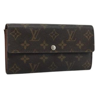 Louis Vuitton Pre-owned Monogram Long Wallet - - Pre-owned - Donna - Marrone - ONE SIZE