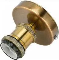 OEM Portalampada A Sospensione Vintage E26 E27, Portalampada Da Soffitto, Staffa In Metallo Per Applique Da Parete Per La Casa 100-240v (patina Dorata) - 