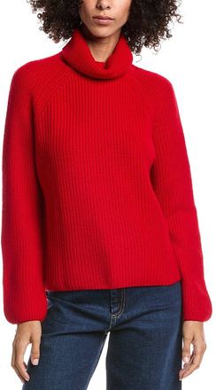 Forté Cashmere Luxe Wool & Cashmere-Blend Turtleneck Sweater