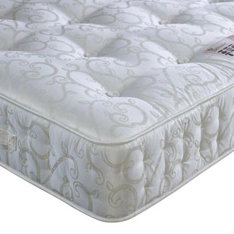 Bedmaster Miracle Pocket Sprung Wool Mattress in White | Size: Small Double
