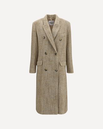 Isabel Marant Pilda Herringbone wool-blend Coat Female 34